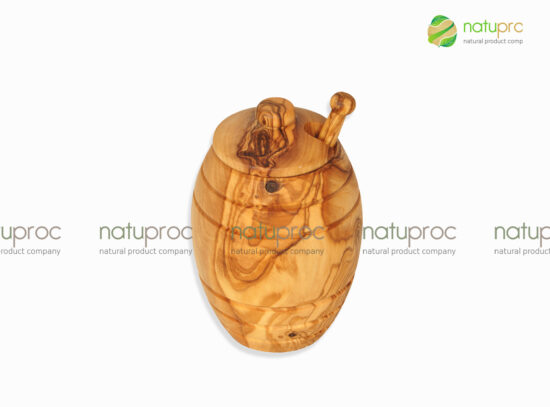 natuproc olivewood honey pot